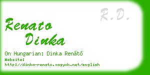 renato dinka business card
