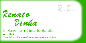 renato dinka business card